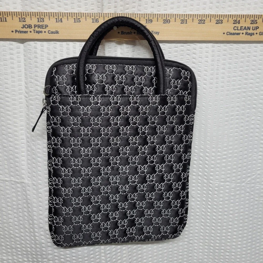 Disney Parks D-Tech Mickey Mouse Quilted Tablet‎ Sleeve Case Black White Stitch